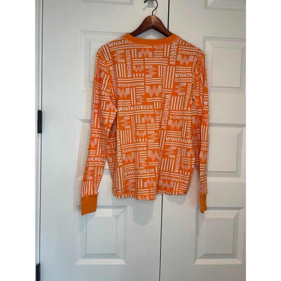 Whataburger PJ Pajama Long Sleeve Top Shirt - Unisex! - Picture 2 of 3